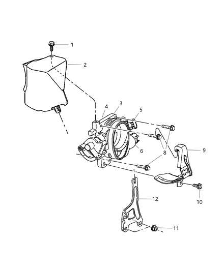 2006 Dodge Stratus Solenoid Linear Iacv Diagram for 4861325AD