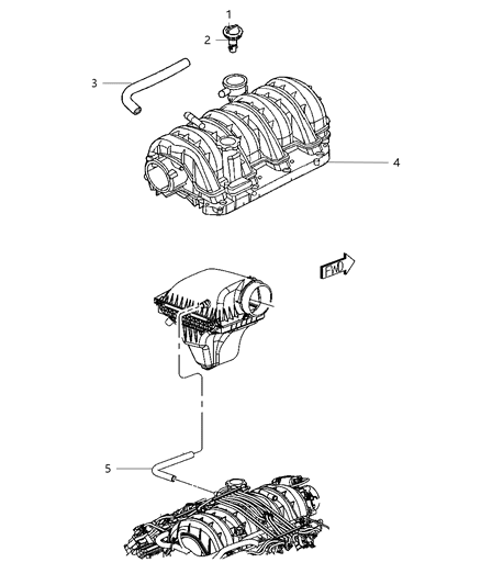 2011 Dodge Challenger Crankcase Ventilation Diagram 2 - Thumbnail