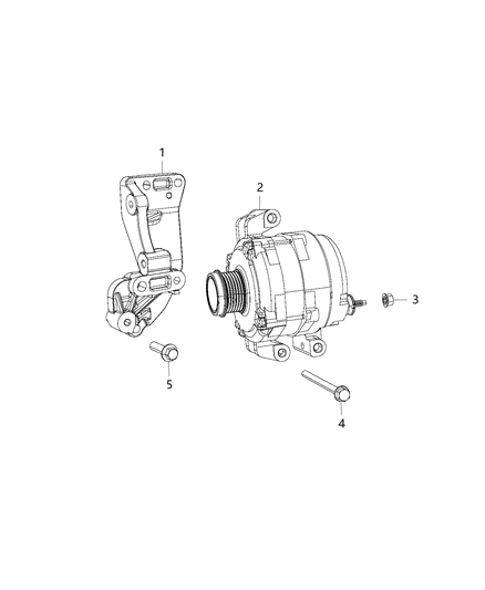 2016 Jeep Cherokee Generator/Alternator & Related Parts Diagram 3 - Thumbnail