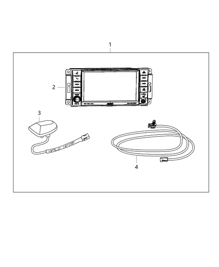 2012 Ram C/V Navigation Kit Diagram