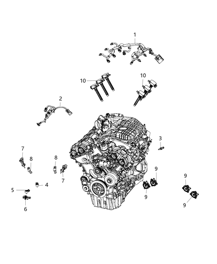 2015 Dodge Charger Wiring Injector Diagram for 5148037AI