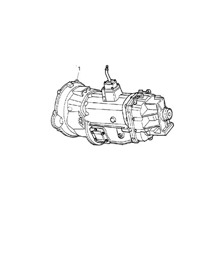 2004 Dodge Ram 1500 Transmission Assembly of Manual Transmission Diagram 3 - Thumbnail