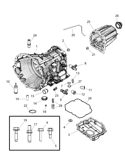 2006 Dodge Durango Case , Transmission Diagram 2 - Thumbnail