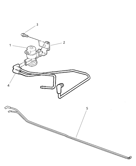 1999 Jeep Cherokee Emission Control Vacuum Harness Diagram 2 - Thumbnail