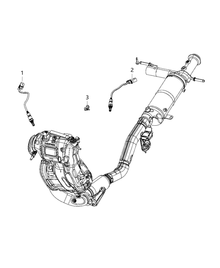 2020 Jeep Cherokee Oxygen Sensors Diagram 1 - Thumbnail