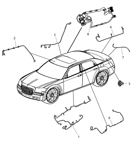 2010 Chrysler 300 Wiring Jumper Ground Diagram for 4801317AA