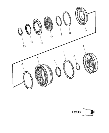 2009 Dodge Sprinter 3500 B2/B3 Clutch Diagram 1 - Thumbnail