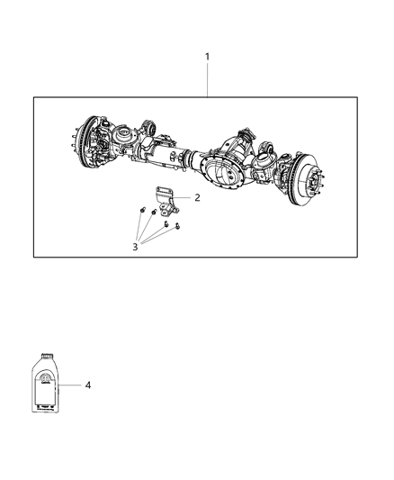 2018 Ram 3500 Pickup Front Axle Assembly Diagram 2 - Thumbnail