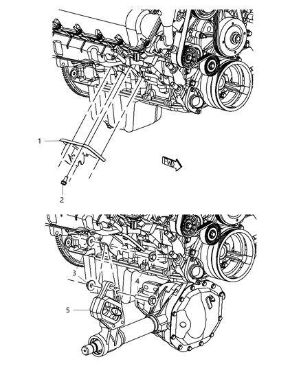 2008 Dodge Dakota Engine Mounting Diagram 3 - Thumbnail