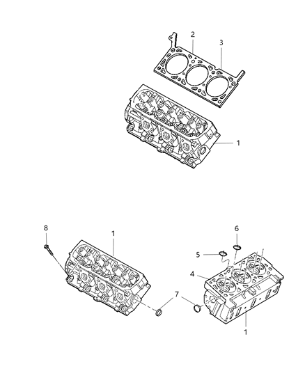 2009 Dodge Grand Caravan Cylinder Head & Cover Diagram 6 - Thumbnail