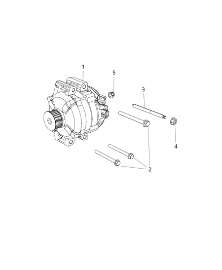 2013 Ram C/V Generator/Alternator & Related Parts Diagram 2 - Thumbnail