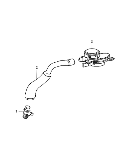 2006 Chrysler PT Cruiser Crankcase Ventilation System Diagram 2 - Thumbnail