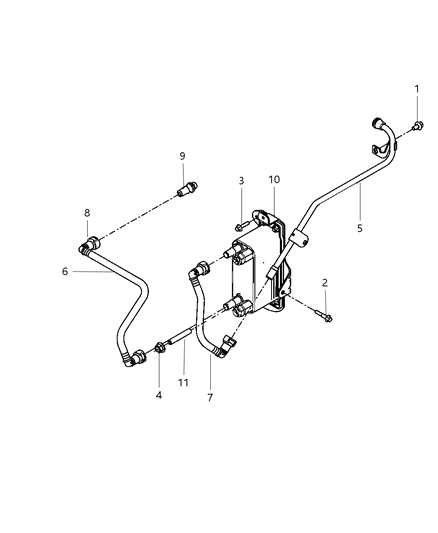 2012 Ram 3500 Pickup Torque Convertor Cooler Diagram