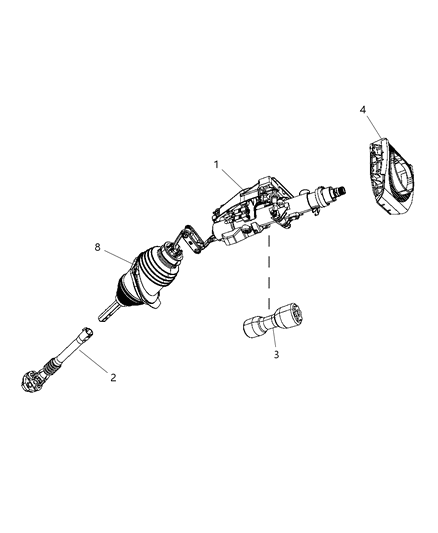2009 Dodge Charger Steering Column Diagram 2 - Thumbnail