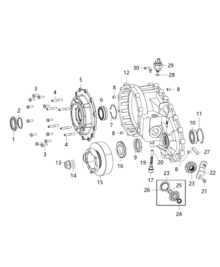 2014 Jeep Wrangler Case & Related Parts Diagram 11 - Thumbnail