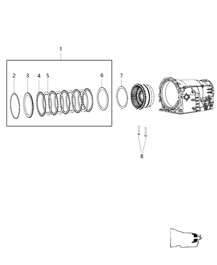 2011 Dodge Charger B2 Clutch Assembly Diagram 1 - Thumbnail