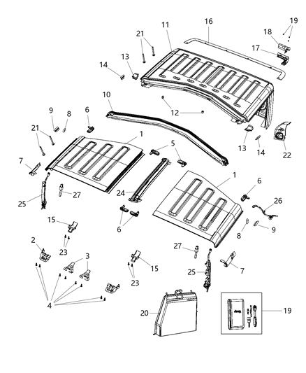 2020 Jeep Gladiator Striker Diagram for 68368565AA