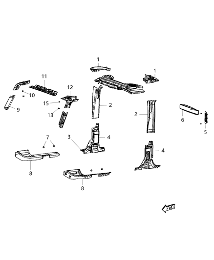 2014 Jeep Wrangler Speaker Box Diagram for 1YK87DX9AB