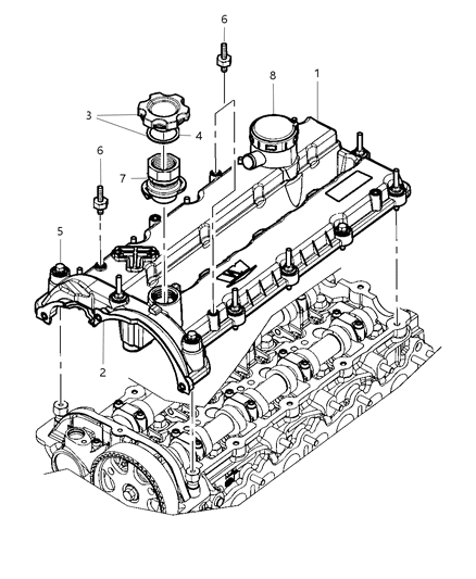 2012 Ram C/V Cylinder Head & Cover Diagram 2 - Thumbnail