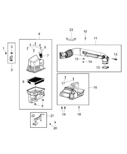 2017 Jeep Cherokee Air Cleaner Diagram 2 - Thumbnail