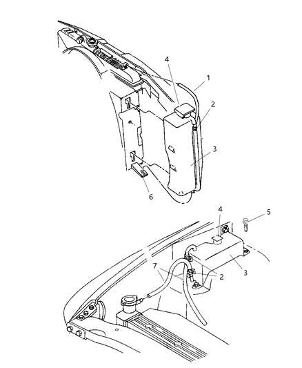 2002 Dodge Ram 3500 Regular Cab Coolant Tank Diagram