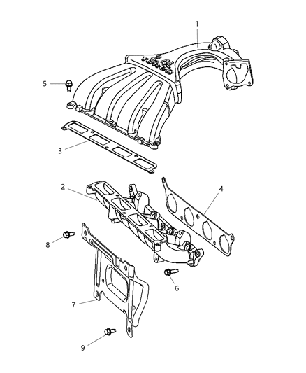 2008 Chrysler PT Cruiser Intake Manifold Diagram 3 - Thumbnail