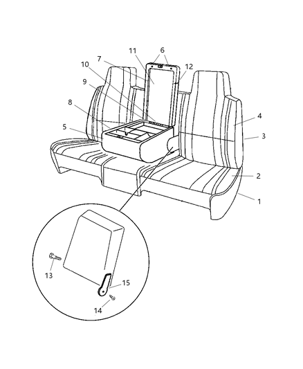 2002 Dodge Ram 3500 Regular Cab Front Seat Diagram 5 - Thumbnail