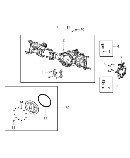 2020 Ram 5500 Axle Housing And Vent, Front Diagram