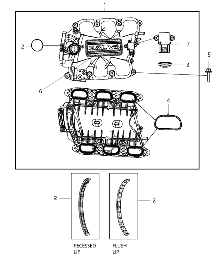 2010 Dodge Grand Caravan Intake Manifold Diagram 2 - Thumbnail