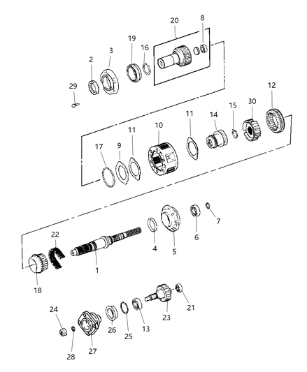 2000 Dodge Durango Gear Train Diagram 1 - Thumbnail