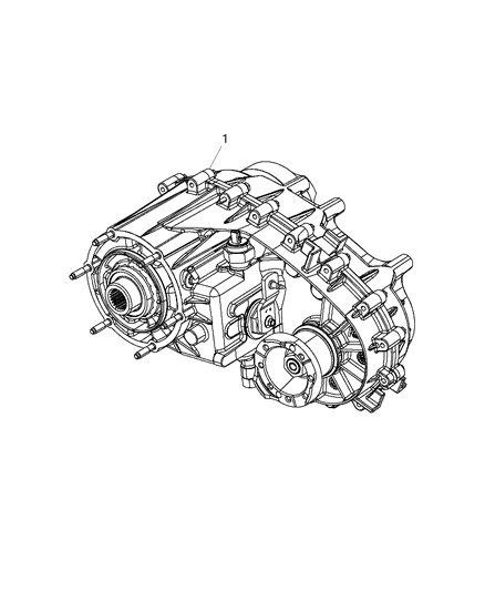 2012 Jeep Wrangler Transfer Case Assembly Diagram 1 - Thumbnail