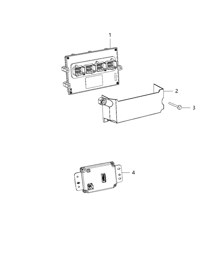 2014 Dodge Viper PCM Diagram for 5035357AC