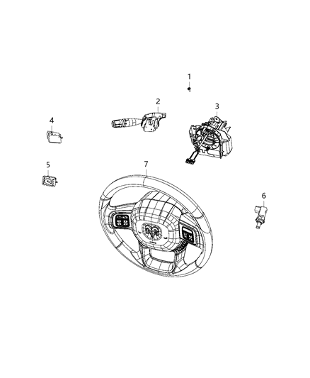 2020 Ram 3500 Pickup Sensors - Suspension & Steering Diagram