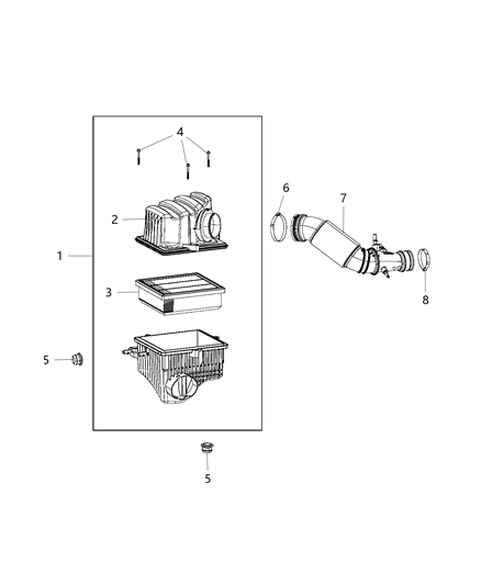 2020 Jeep Compass Air Cleaner Diagram 1 - Thumbnail