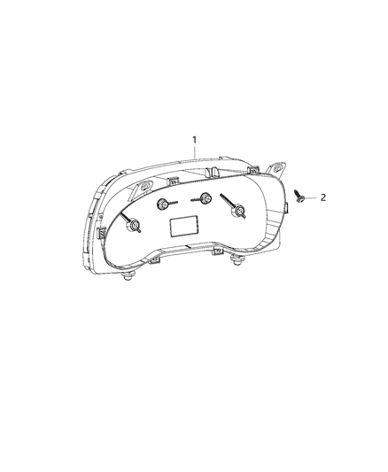 2017 Ram ProMaster City Cluster Instrument Panel Diagram for 68273998AA