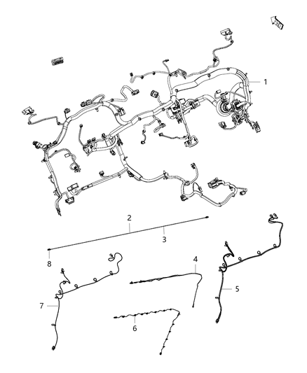 2018 Ram 3500 Pickup Wiring - Instrument Panel Diagram