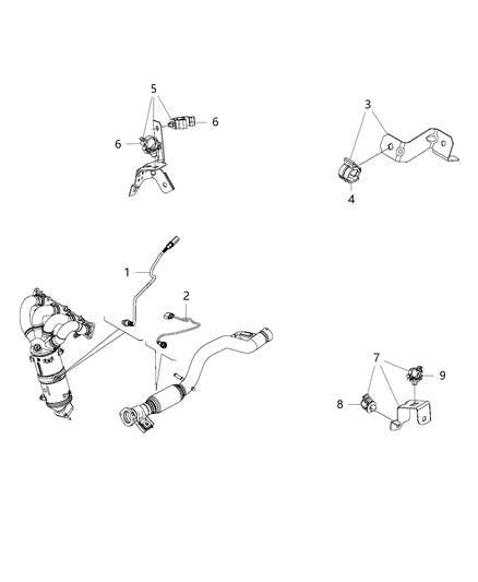 2016 Jeep Renegade Oxygen Sensors Diagram 2 - Thumbnail
