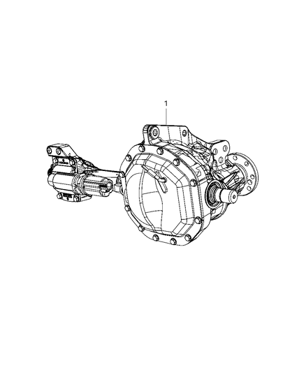 2008 Dodge Ram 1500 Axle Service Front Diagram for 52114434AD