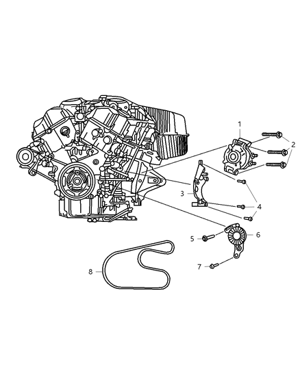 2006 Dodge Stratus Serpentine Belt Diagram for 4892562AA