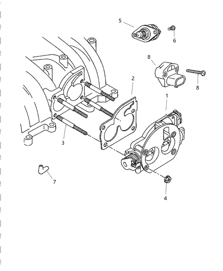 1998 Dodge Ram 3500 Regular Cab Throttle Body Diagram
