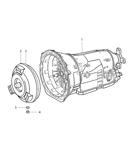 2006 Chrysler Crossfire Transmission Assembly of Automatic Transmission Diagram 2 - Thumbnail