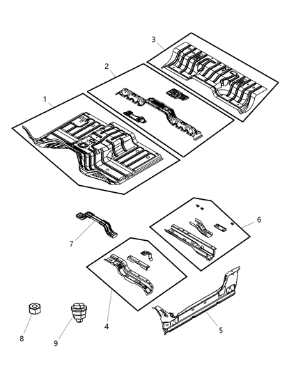 2012 Ram 2500 Floor Pan Diagram 2 - Thumbnail
