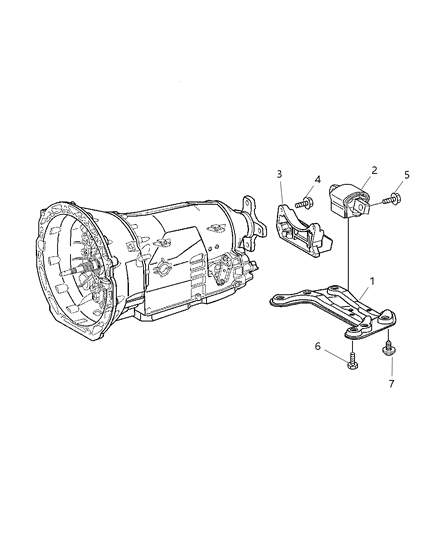 2008 Chrysler Crossfire Structural Collar of Automatic Transmission Diagram