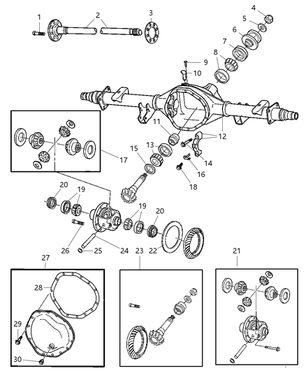 2006 Dodge Ram 2500 Tone Ring Sensor Diagram for 5086914AB