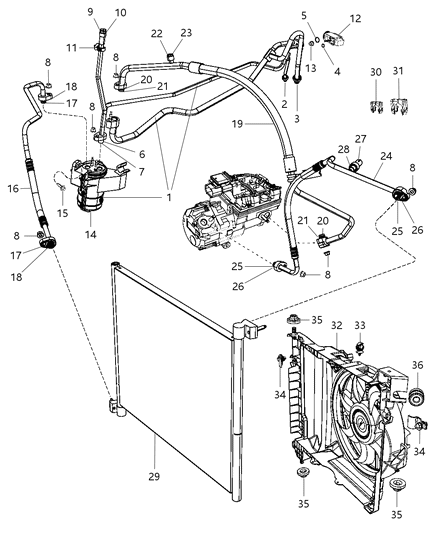 2009 Chrysler Aspen Check Valve Diagram for 5179284AA