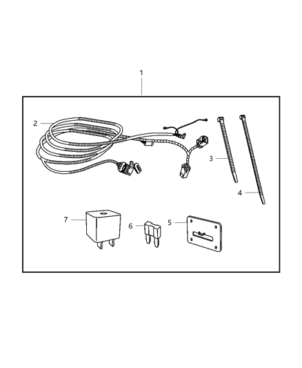 2007 Jeep Commander Trailer Tow Harness Diagram 1 - Thumbnail