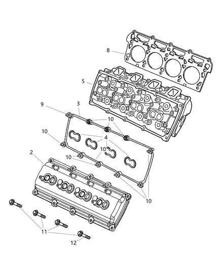 2005 Jeep Grand Cherokee Cylinder Head Diagram 3 - Thumbnail
