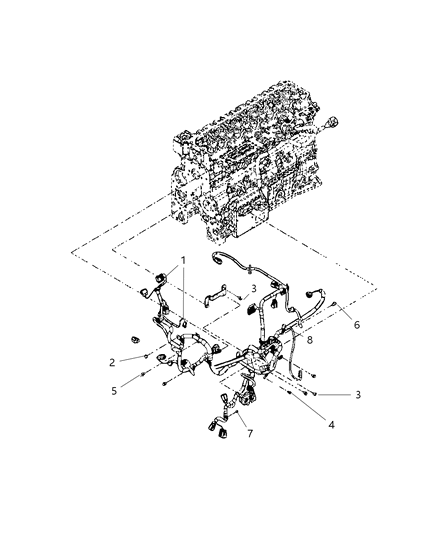 2012 Ram 3500 Wiring Engine Diagram for 68145661AA