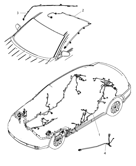 2008 Chrysler Sebring Wiring Mirror Jumper Diagram for 4795864AF