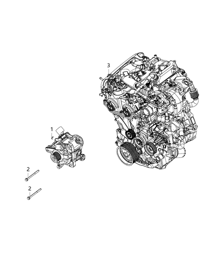 2019 Jeep Wrangler Generator/Alternator & Related Parts Diagram 3 - Thumbnail
